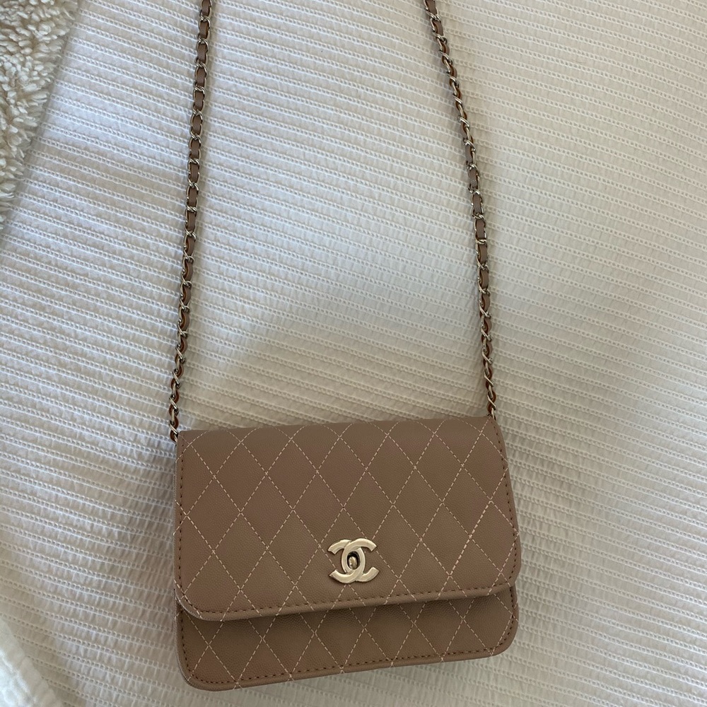 Tan Quilted Bag